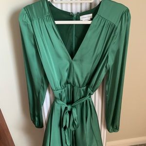 Green long sleeve revolve dress